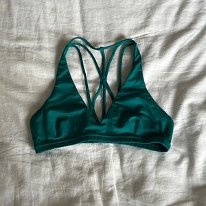 Teal Green lululemon deep v sports bra